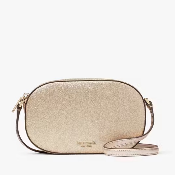 kate spade Handbags - NWT Kate Spade Glitter Oval Camera Bag